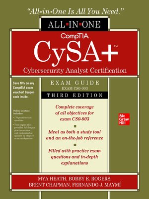 cover image of CompTIA CySA+ Cybersecurity Analyst Certification All-in-One Exam Guide (Exam CS0-003)